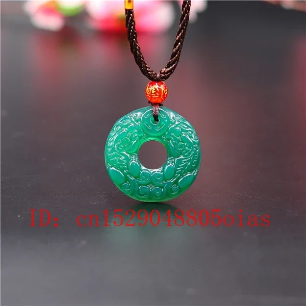 Agate Jade Stone Pixiu Pendant Necklace Jadeite Jewelry Charm Amulet Carved Fashion Natural Chinese Gifts for Women Men