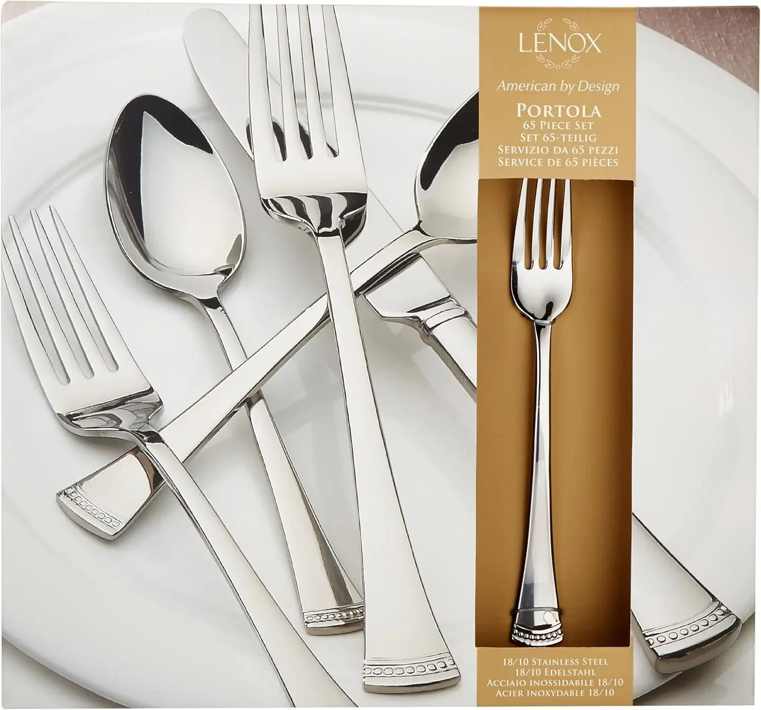 Lenox 815486 Portola 65-Piece Flatware Set