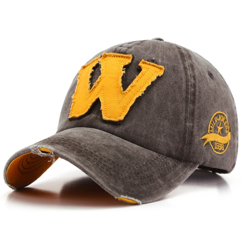 Frauen männer Baseball Caps Buchstaben W Stickerei Snapback Hip Hop Hut Einstellbar Baumwolle Gorras Unisex Outdoor Casual Männliche Papa Hüte