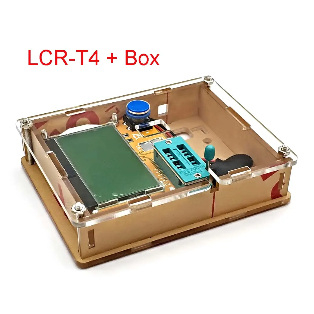 คุณภาพสูงใหม่เอี่ยม LCR-T4 ESR Meter ตัวตรวจสอบทรานซิสเตอร์ Diode Triode Capacitance SCR Inductance
