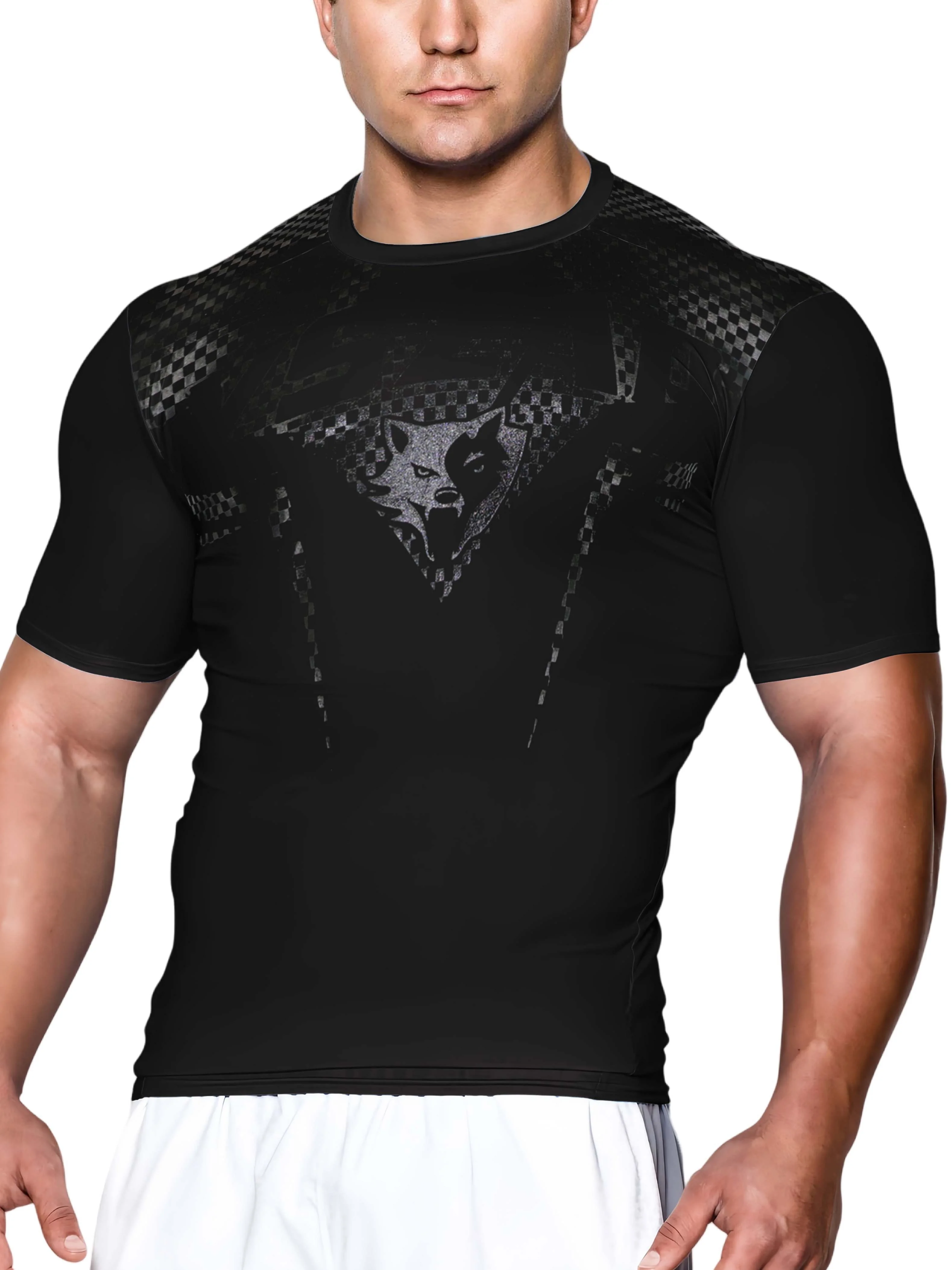 

Men's Printed Summer T-shirt Comfortable Plus Size Crew Neck Fitness Short Sleeve Top Men's Crew Nec Boxing and Fighting Mma