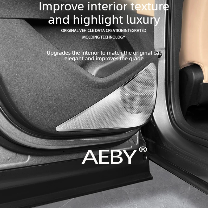 AEBY BYD 송 프로 DM-i 스마트 드라이빙 에디션 2025-2026 도어 스피커 그릴 커버, 맞춤형 그릴 보호대, 장식용