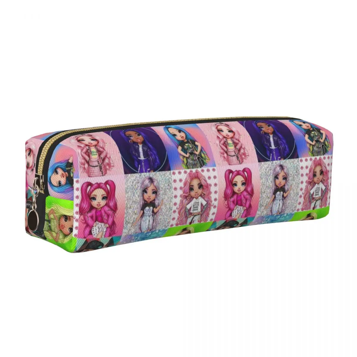 레인보우 하이 웨이브 연필 케이스 연필 상자 펜 홀더 학생 대형 저장 가방 학생 학교 선물 문구