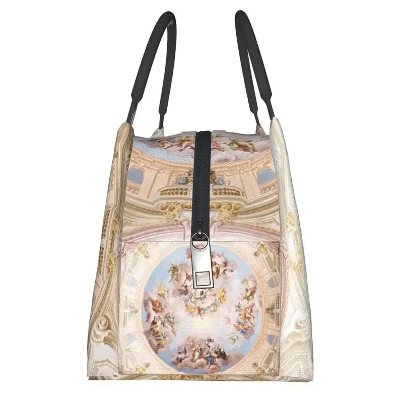 Custom Renaissance Ceiling Painting Gods Angels Fresco Lunch Bag Men Women Thermal Cooler Insulated Lunch Box