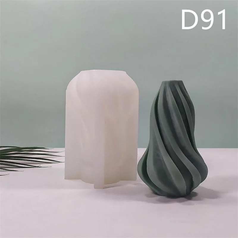 

Twisted Flame Shape Silicone Mold Gypsum form DIY Handmade Plaster Candle Ornaments Handicrafts Mold Hand Gift Making