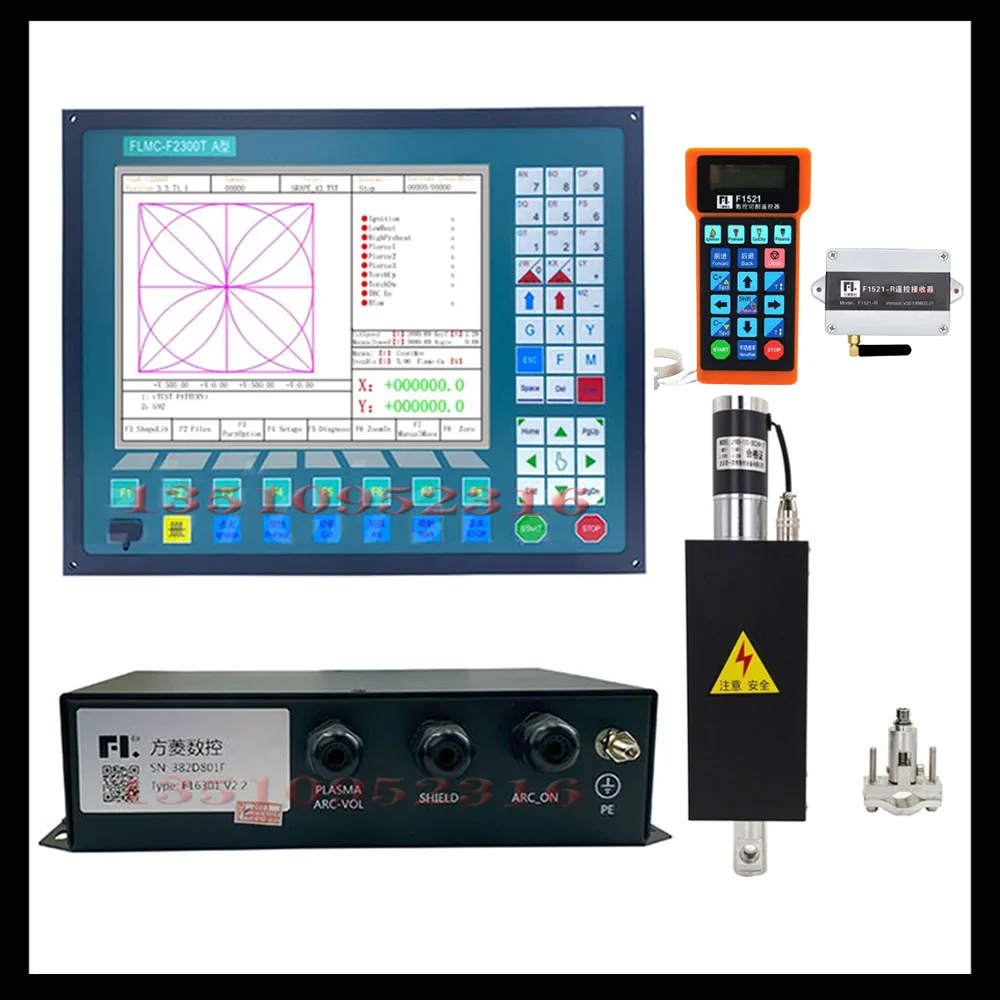 

F2300at F2300a Cnc Plasma Controller Flame Plasma Gantry Cutting Machine Operating System+f1521+f1521+thc Jykb-100-dc24v-t3