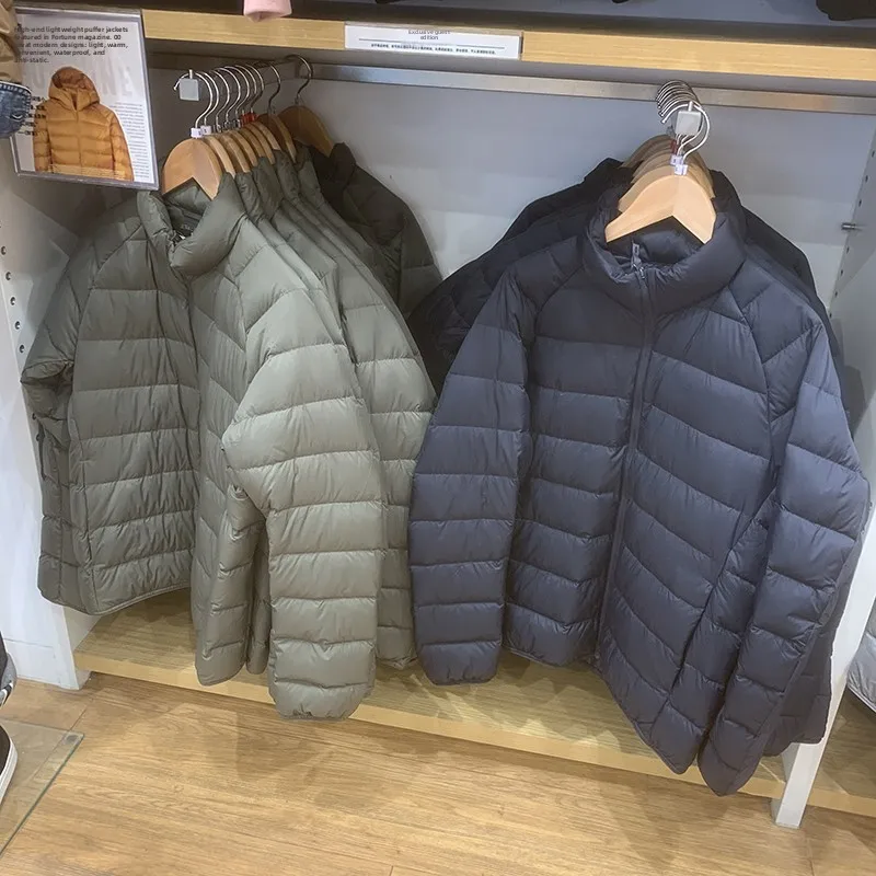 

Мужская зимняя легкая портативная водонепроницаемая теплая пуховая куртка Pure Cow Goods 439589, повседневная, стандартный крой, цветная