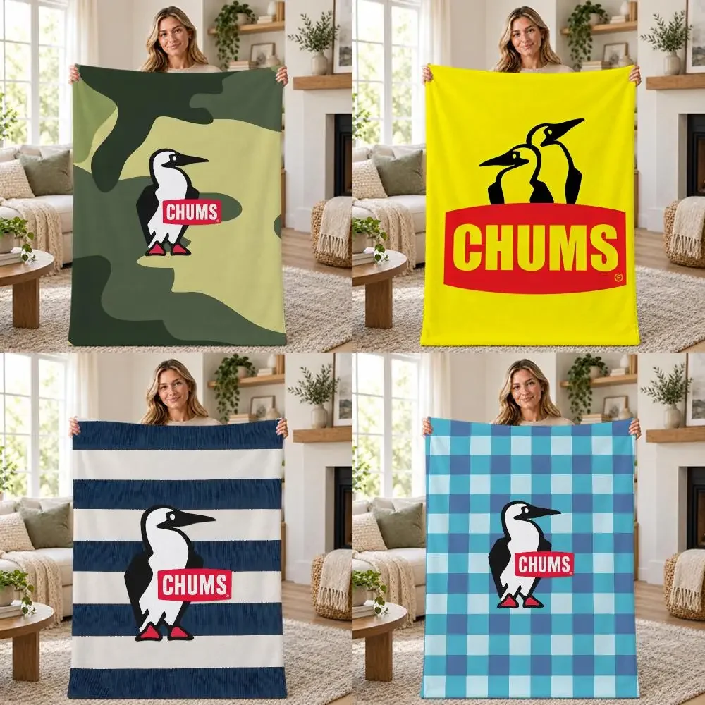 Chums Bird Lover Throw Blanket Cozy Throw for Couch Bedroom Decor Gift for Friends Family