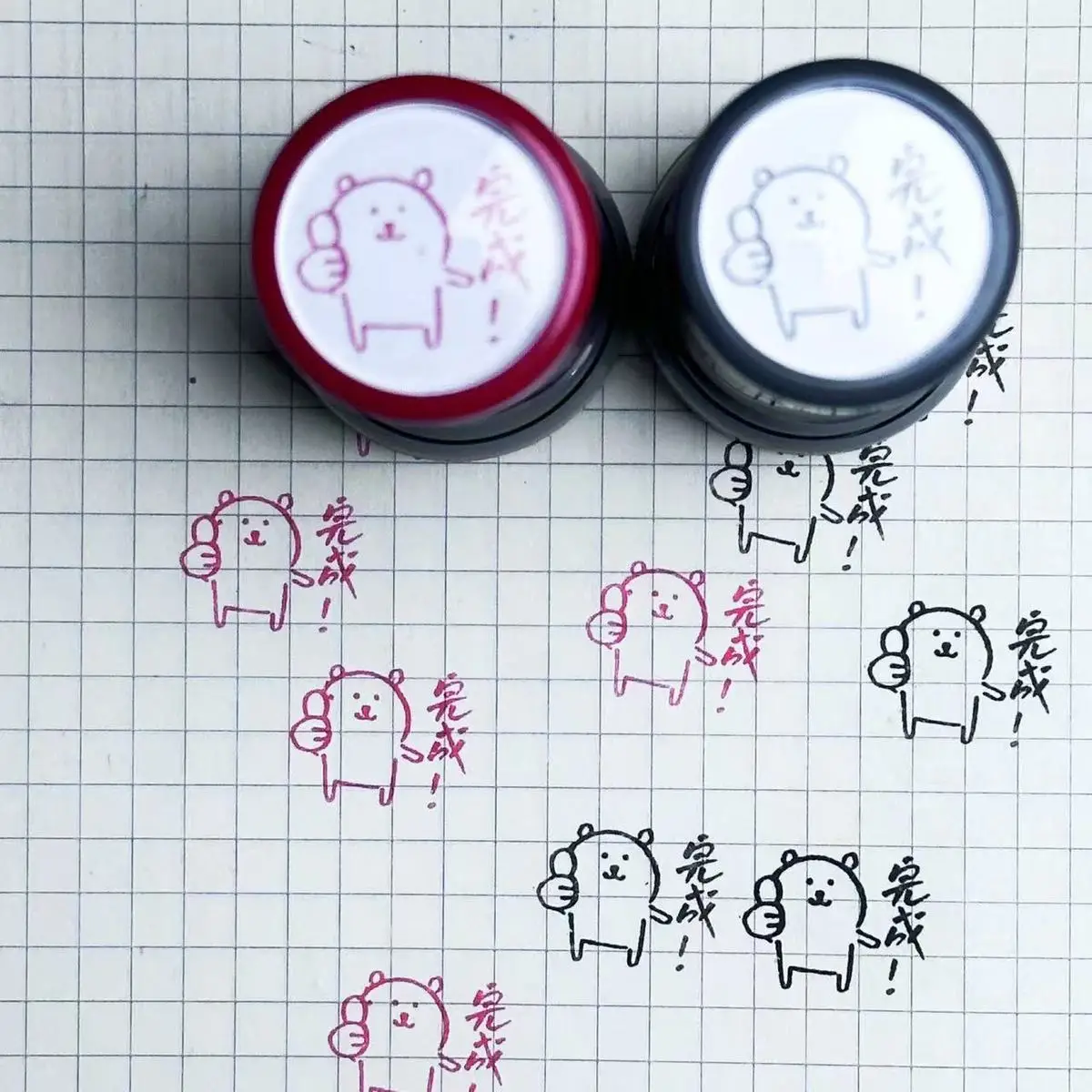 Chiikawa Joke Bear Reward Stamp Cute Bear Thumbs‑Up Pattern Student Encouragement Rubber Stamp Anime Collectible Gift For Fans - view 6