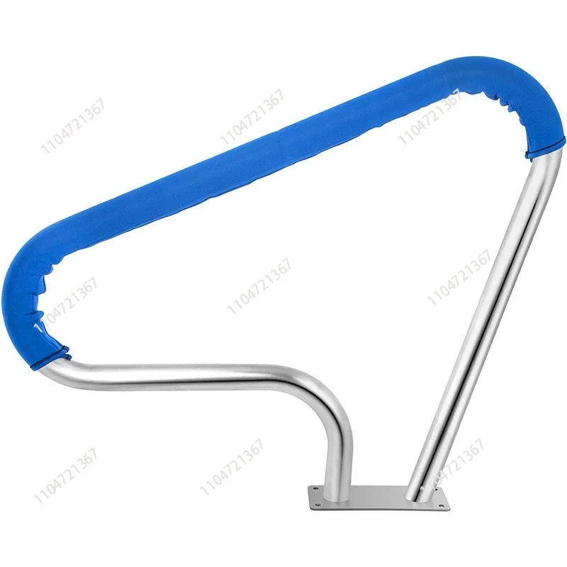 Pool Rail 39x32 Pool Railing 304 Stainless Steel  Load Capacity Silver Rustproof Pool Handrail Swimming Handrail