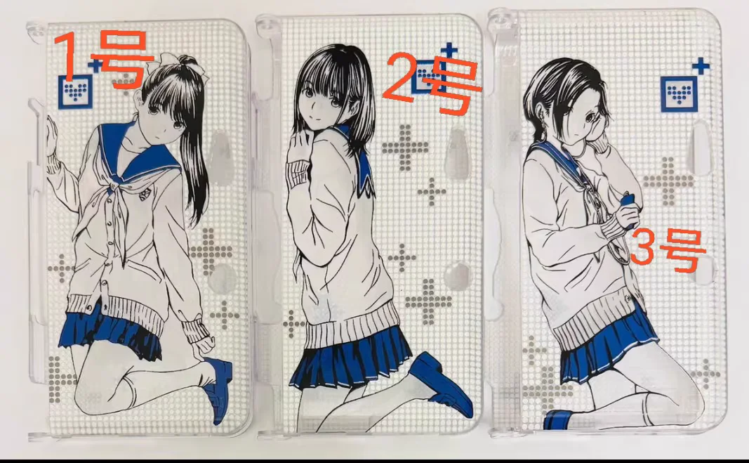 

Protective case 3ds nds Transparent UV printing, embossed varnish Hard Shell love full Takane Manaka, Nene, Rinko all model