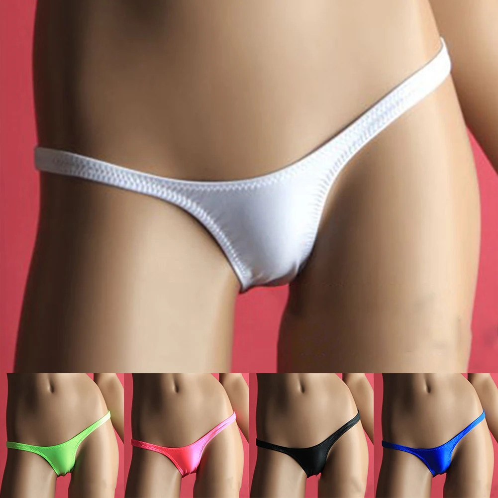 Mens low-rise csipkével Selymes Fartő Sportalsó Kényelmes g-string Puhány Erszény tanga Népi bikiny Rugalmasság Színfalak Alsónemű Fehérnemű