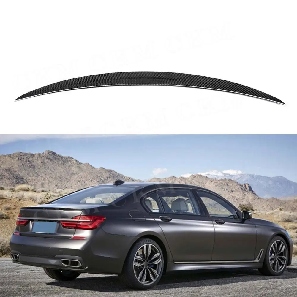 

CKMUUER Dry Carbon fiber Rear Boot Spoiler for BMW 7 Series G11 G12 730i 740i 750i Sedan 2012-2021 Trunk Duck Spoiler Lid Wing