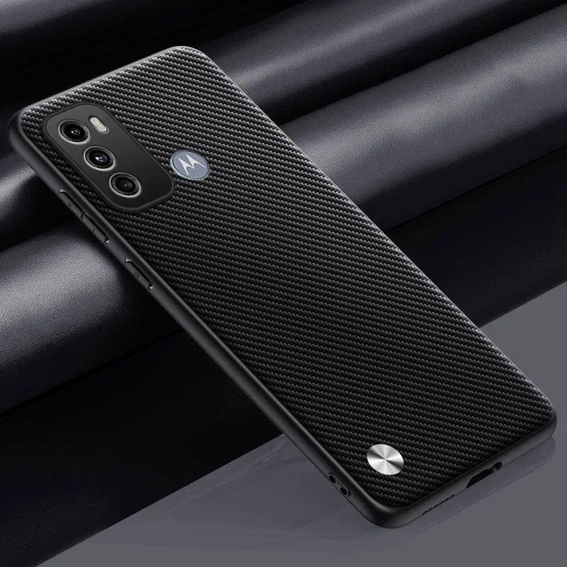 모토로라 모토 G60 후면 커버 매트 실리콘 휴대폰 케이스, 럭셔리 PU 가죽 케이스, Fundas Motorola G60 G40