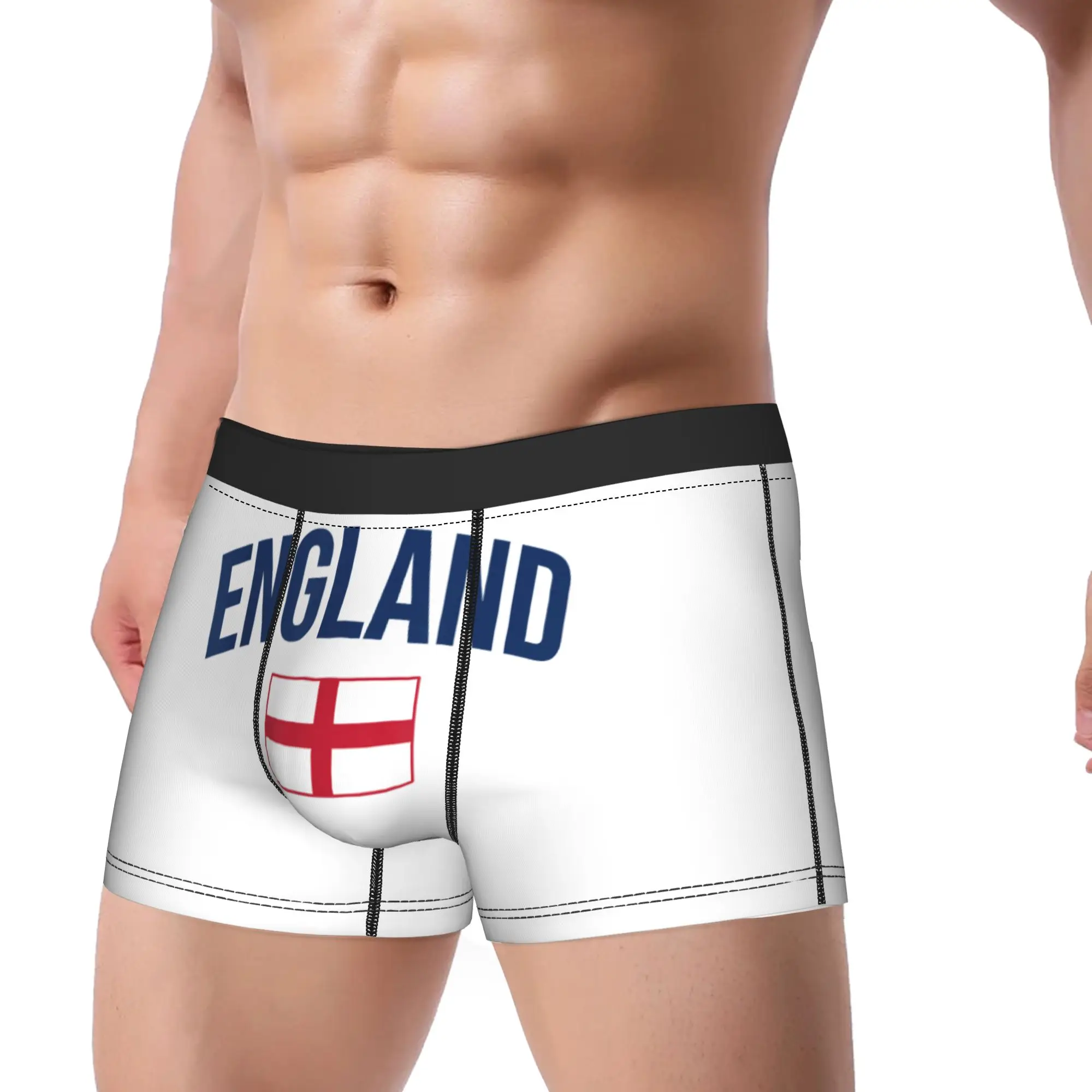 England Flag of England Underwear  Male Boxer Brief Classic Boxershorts Quality Print Large Size Panties