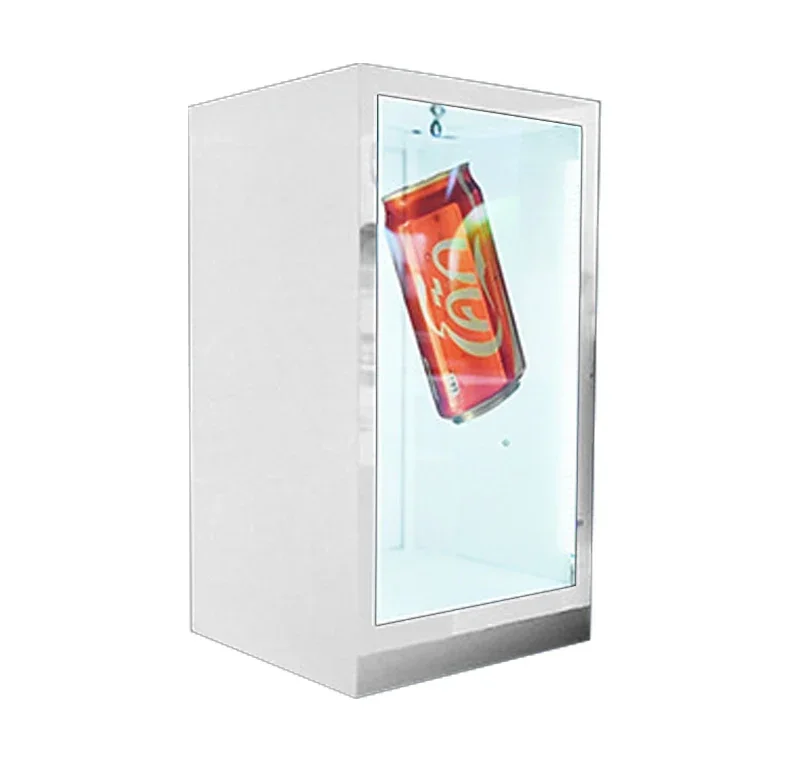 Sinalização digital OLED de 86 polegadas exibe reprodutor de publicidade LCD comercial de shopping inteligente transparente