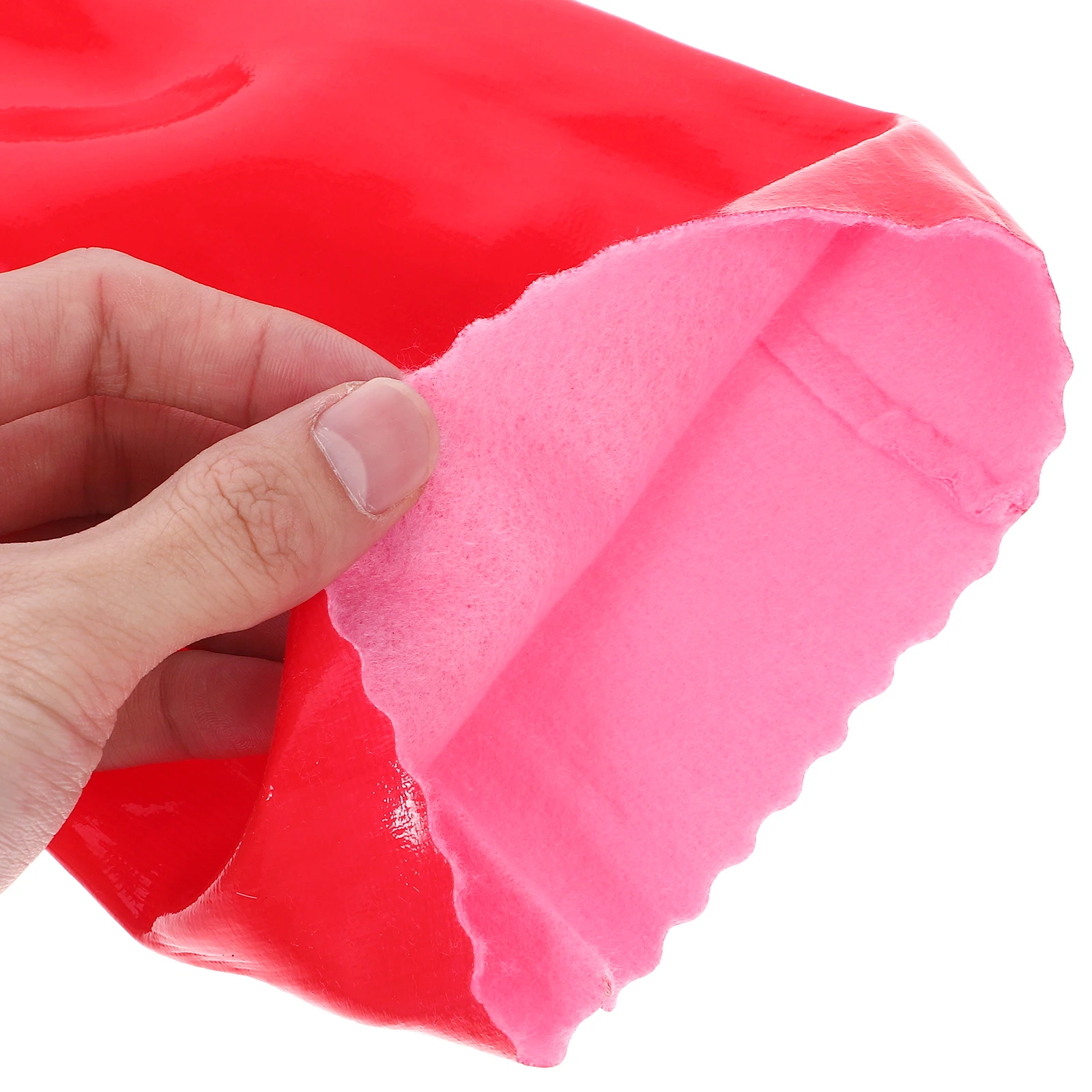 

2Pairs Non-Slip Housework Gloves Thick Durable Kitchen Cleaning Gloves Long 37cm Red for Dishwashing Laundry Pet Care Gardening