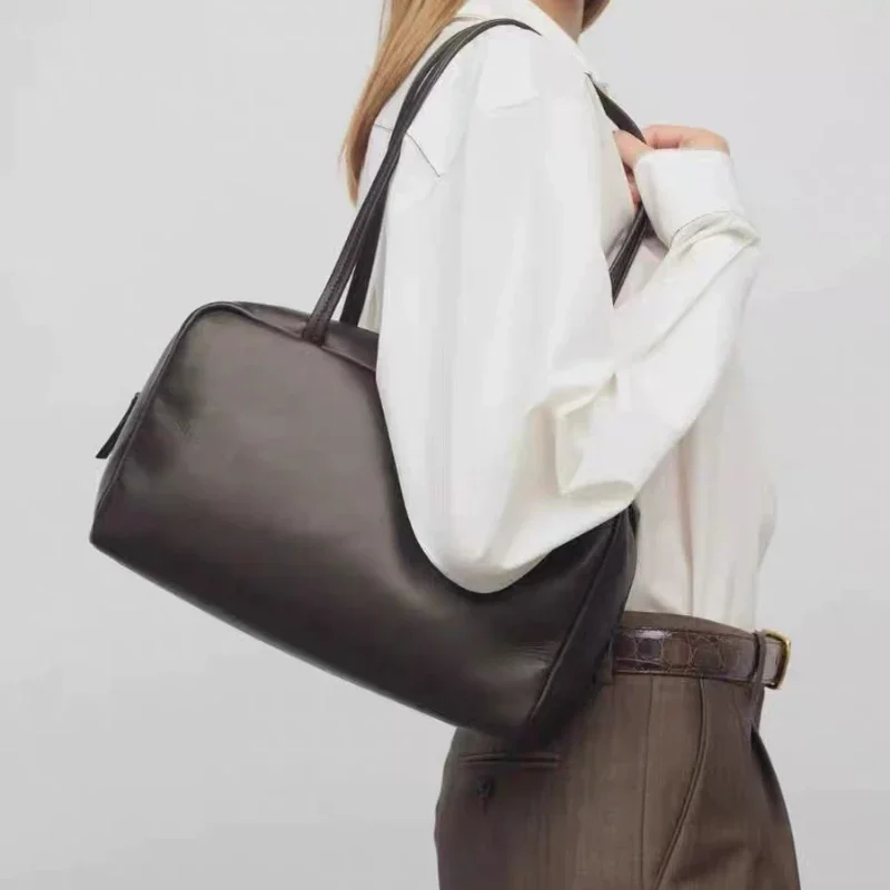 

Square Tote Bags For Women Brand Design Solid Color Elegant Commuting Shoulder Bag Large Capacity Handbags 2025 Pillow Bag