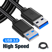 1m 2m 3m 5m USB to USB Extension Cable Type A Male to Male USB 3.0 Extender for Radiator Hard Disk TV Box USB Cable Extension