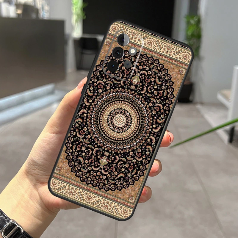Retro Ethnic Carpets Turkish Rug Case For Samsung Galaxy A12 A32 A52 A05 A36 A56 A26 A16 A53 A33 A13 A55 A35 A15 A14 A34 A54 - view 5