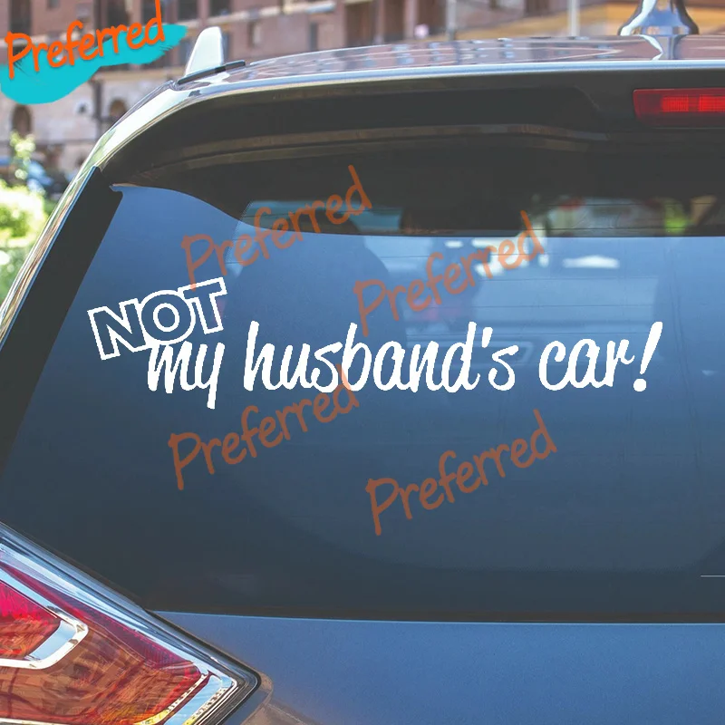 2x Aufkleber Not My Husbands Car Import Domestic Window Decal Sticker - Customizable in Any Sticker Size