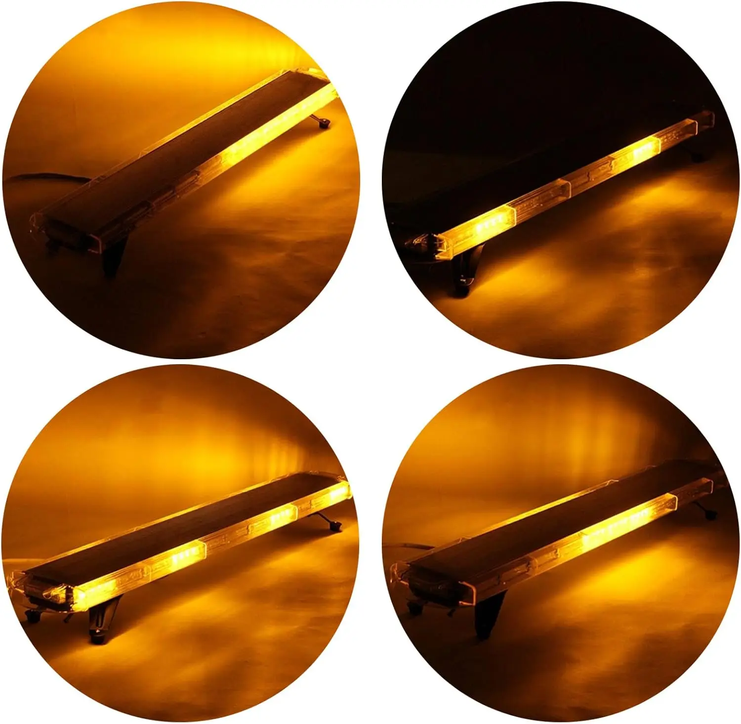 Lampu Bar Amber 96 LED 51 "lampu Bar darurat suar peringatan truk derek respon strobo tahan air Universal