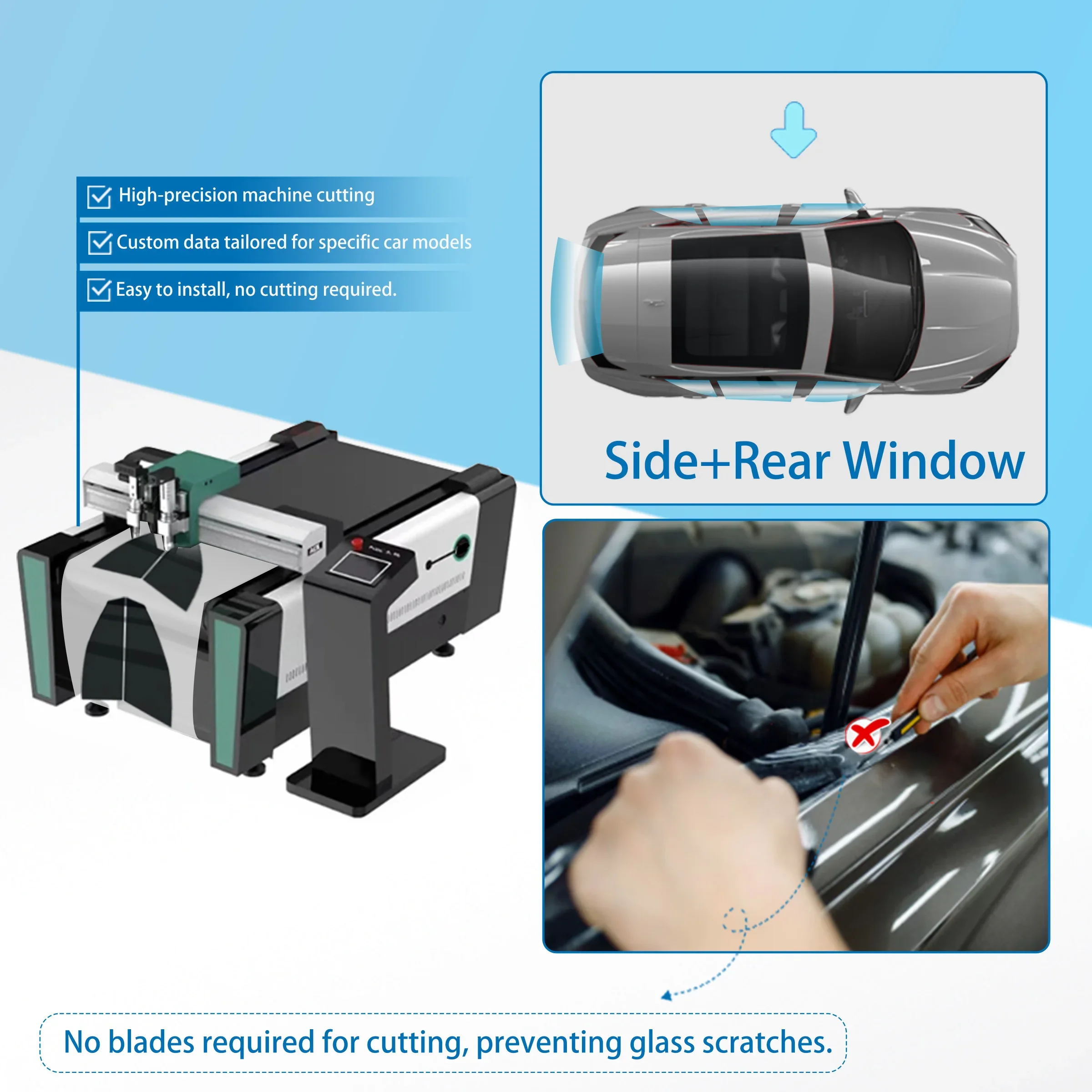 Precut Window Tint for Honda Crv 1997-2026 Custom Fit Car Sunshade Auto Sun Uv Blocking Heat 2Ply Window Protector Privacy Films view 5
