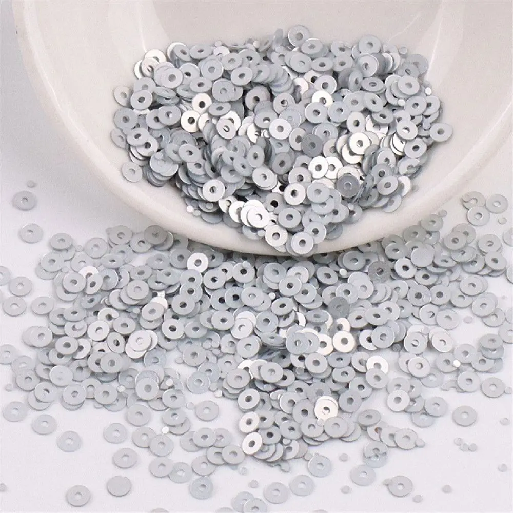 4mm gioielli fai da te Pvc Nail Art abbellimento lucido rotondo rotondo Paillettes Paillette sfaccettato perline allentate Paillettes accessori per