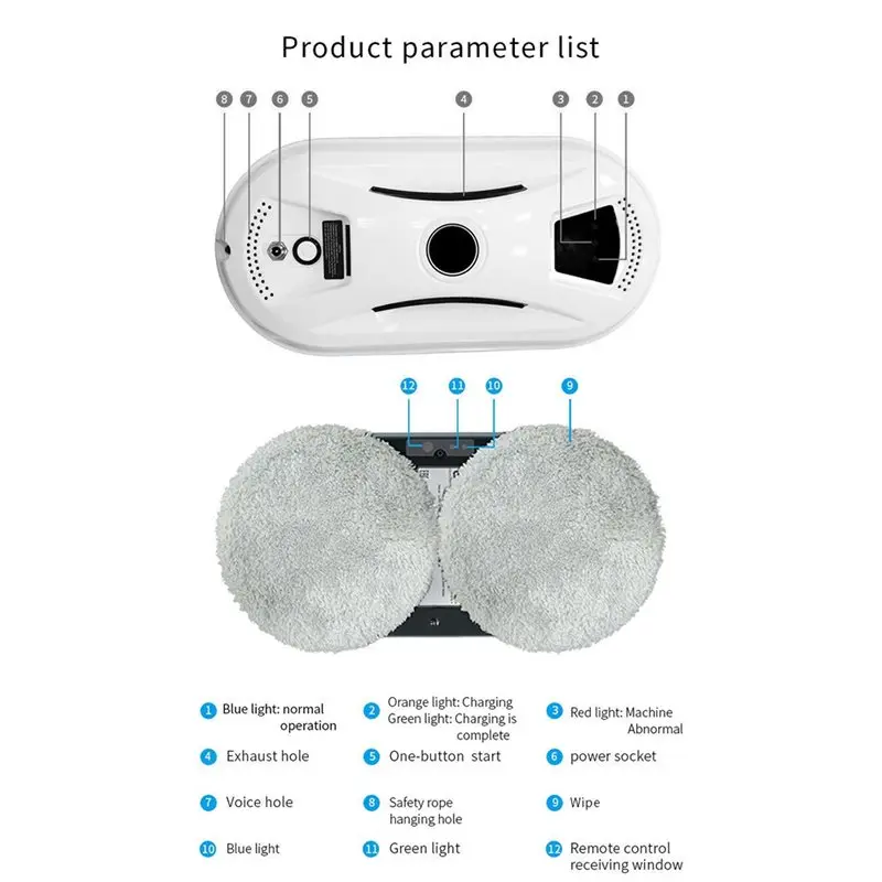 [NEW!N92R】 Fully Automatic Window Cleaner Glass Cleaning Robot Remote-Controlled Electric Intelligent Window Cleaning view 2