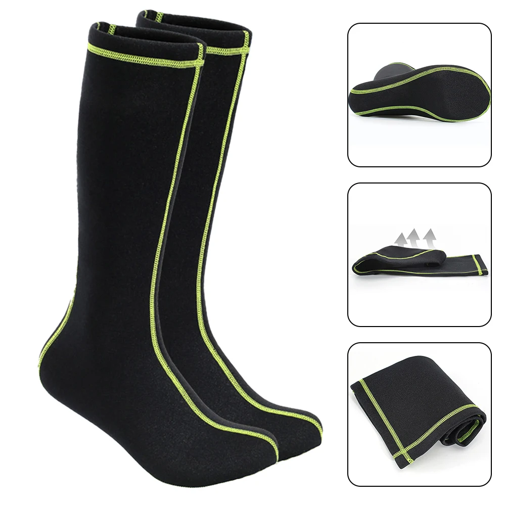 Long Snorkeling Socks for Scuba and Surfing Comfortable Wear Resistant Beach Swim Socks with Slip Feature Long