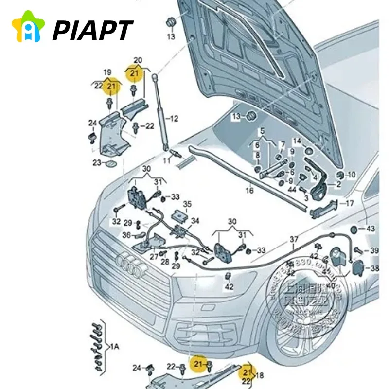 10 Stück OE # 4M0805163 4M0-805-163 Scheinwerferabdeckungs-Verkleidungsclips für einige Audi Q7, Q5 – Detail 5