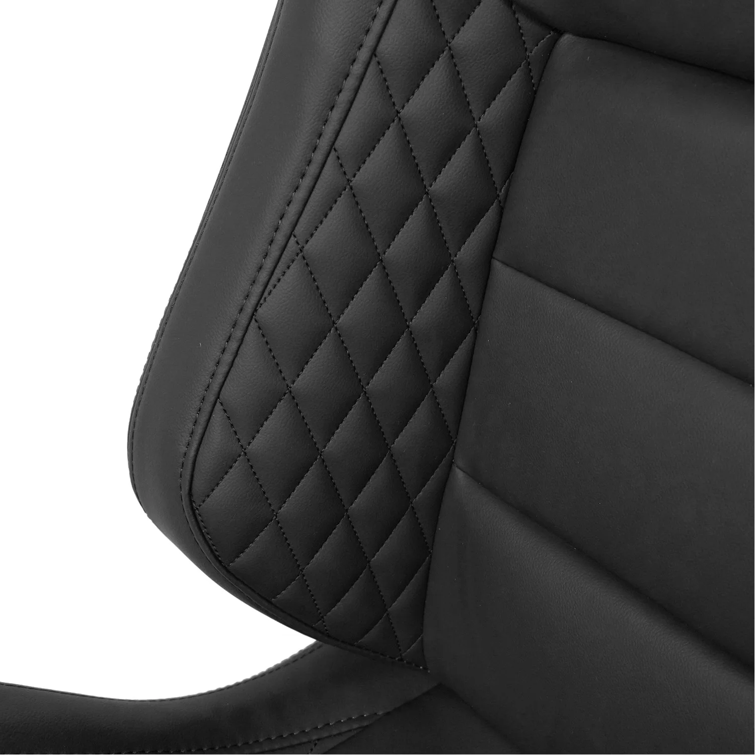 Universal Adjustable Racing Seat for Sport Car Simulator Bucket Seats Black PVC Leather 1PCS