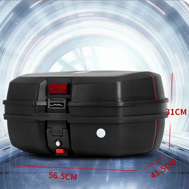 

45L Motorcycle Tour Tail Box Motorcycle Luggage Box Top Case with 2 Keys Multifunctional Scooter Luggage for Luggage Storage