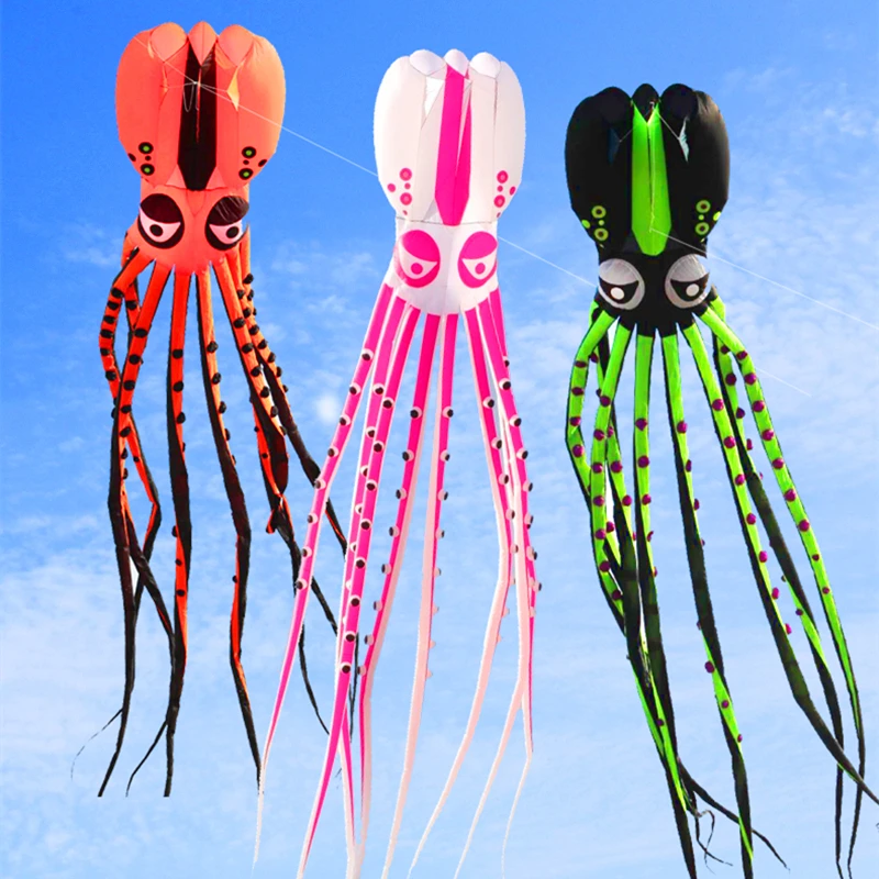 Large octopus kite flying soft kite display kites for adults kites parachute inflatable kites professional kites dragon fly toy