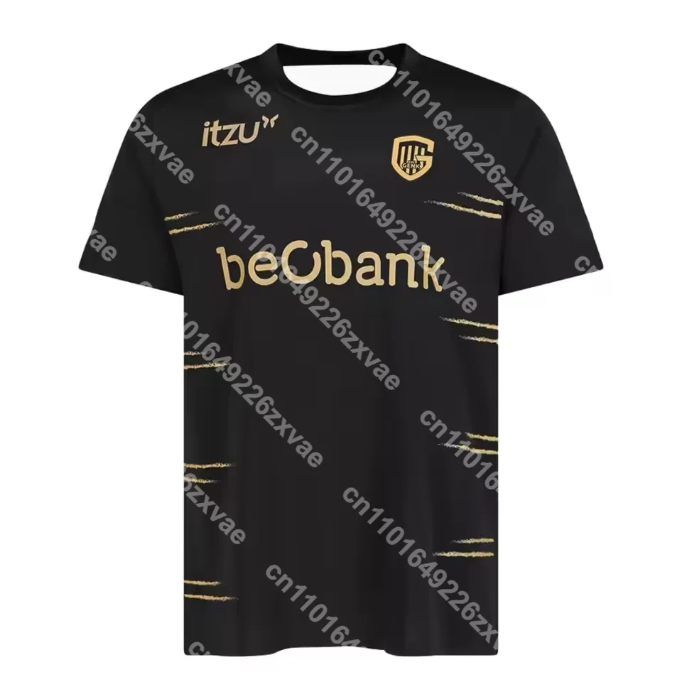 24-25 Men's KRC Genk Short Sleeve Football Shirt Youth Kids Oversized Training Uniform Breathable Unisex Soccer Jersey
