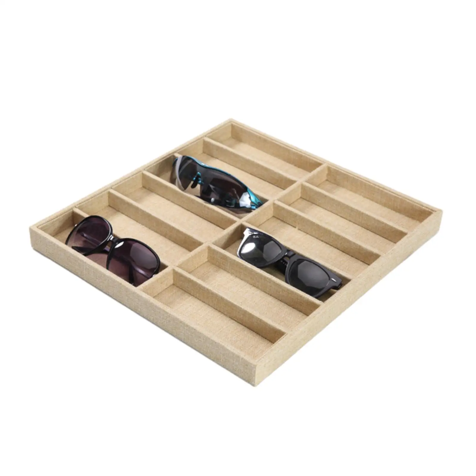 Eyeglass Storage Case Sunglasses Display Case Glasses Storage Tray Sunglasses Organizer for Home