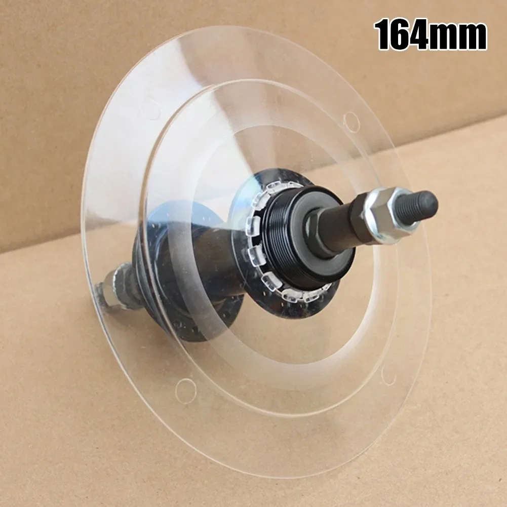 High Quality ABS Plastic Bike Wheel Hub Protector Easy to Install Prevents Chain Spoke Interference 164mm Diameter