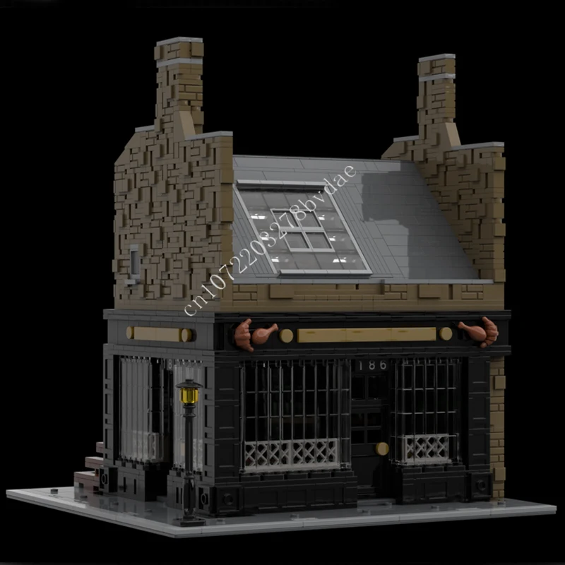 2327PCS Modulaire Vleespastei/Kapper MOC Creatieve street view Model Bouwsteen Architectuur DIY Onderwijs Assemblage Model speelgoed