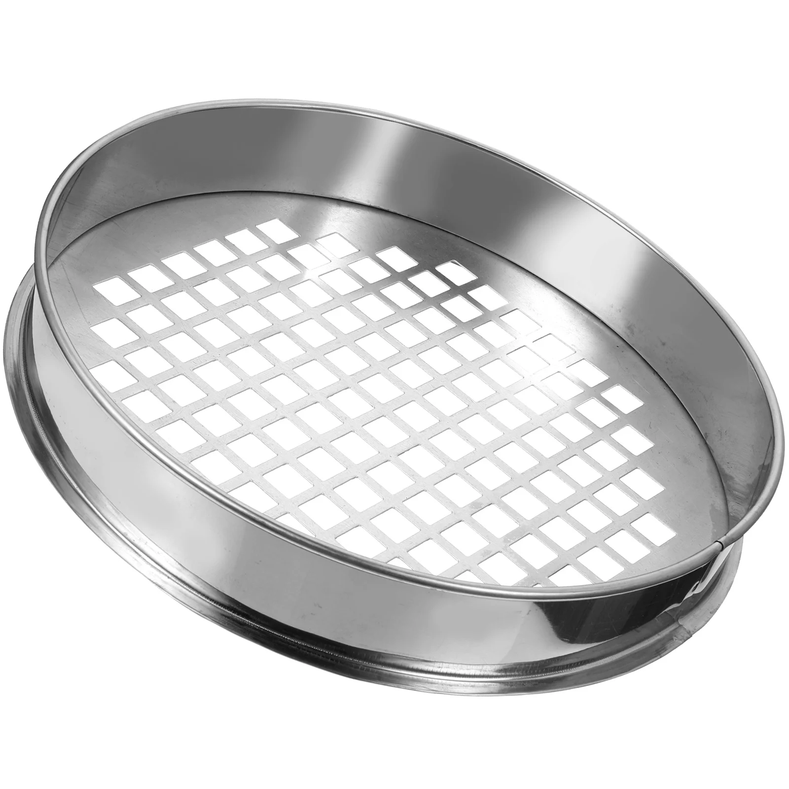 

Stainless Steel Mesh Sieve Strainer Colander Kitchen Blueberry Grading Round Hole Corrosion Resistant Easy Use Home Fruit Coffee