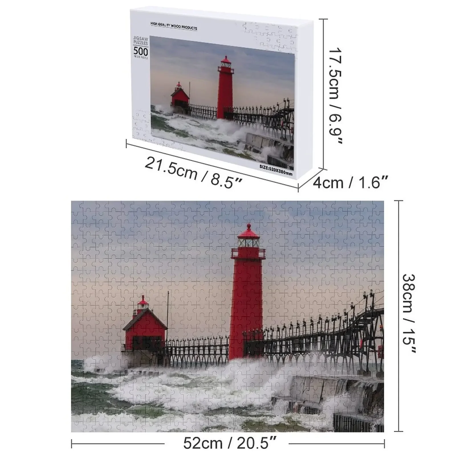 Зимняя штормовая головоломка, деревянная подарочная головоломка с животными, настраиваемая подарочная головоломка