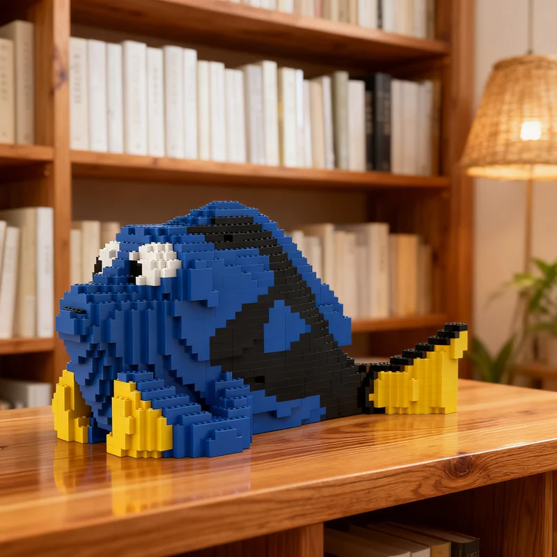 

2772pcs MOC A Regal Tang Called Dory Sculptures Model Building Blocks Construction Christmas Gifts Toy Creative DIY Idea Brick
