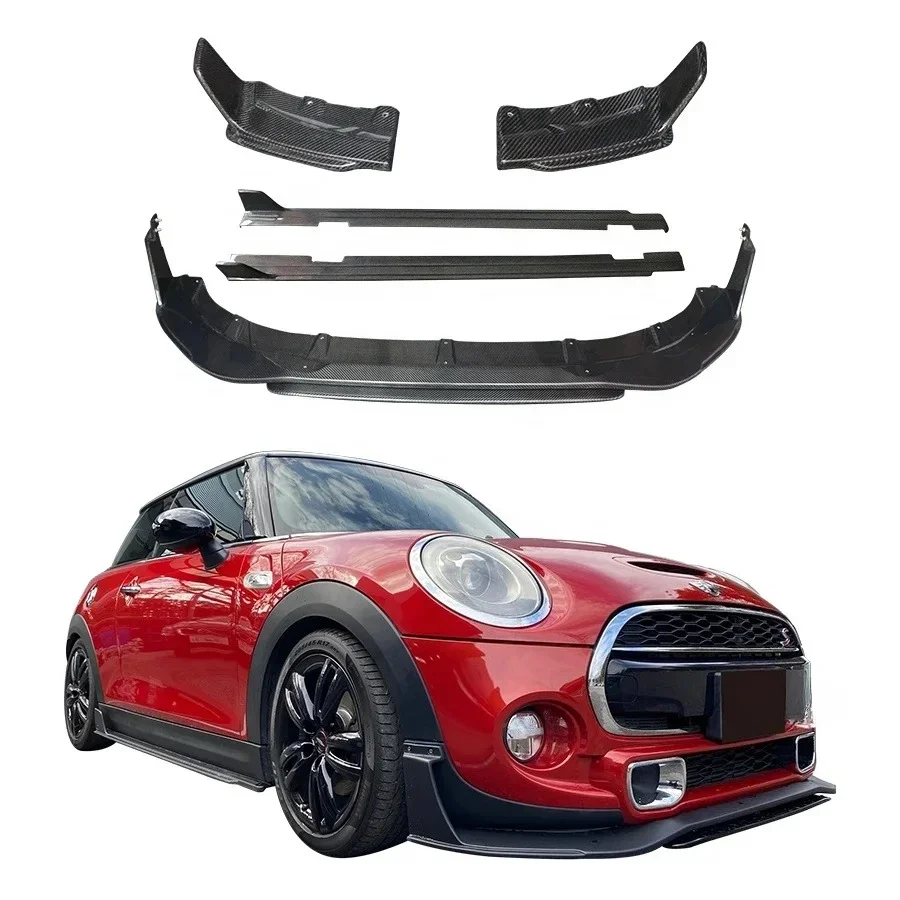 NEW Carbon Fiber Body Kit S F56 F57 LCI Front Lip Side Skirts Rear Diffuser Car Accessories