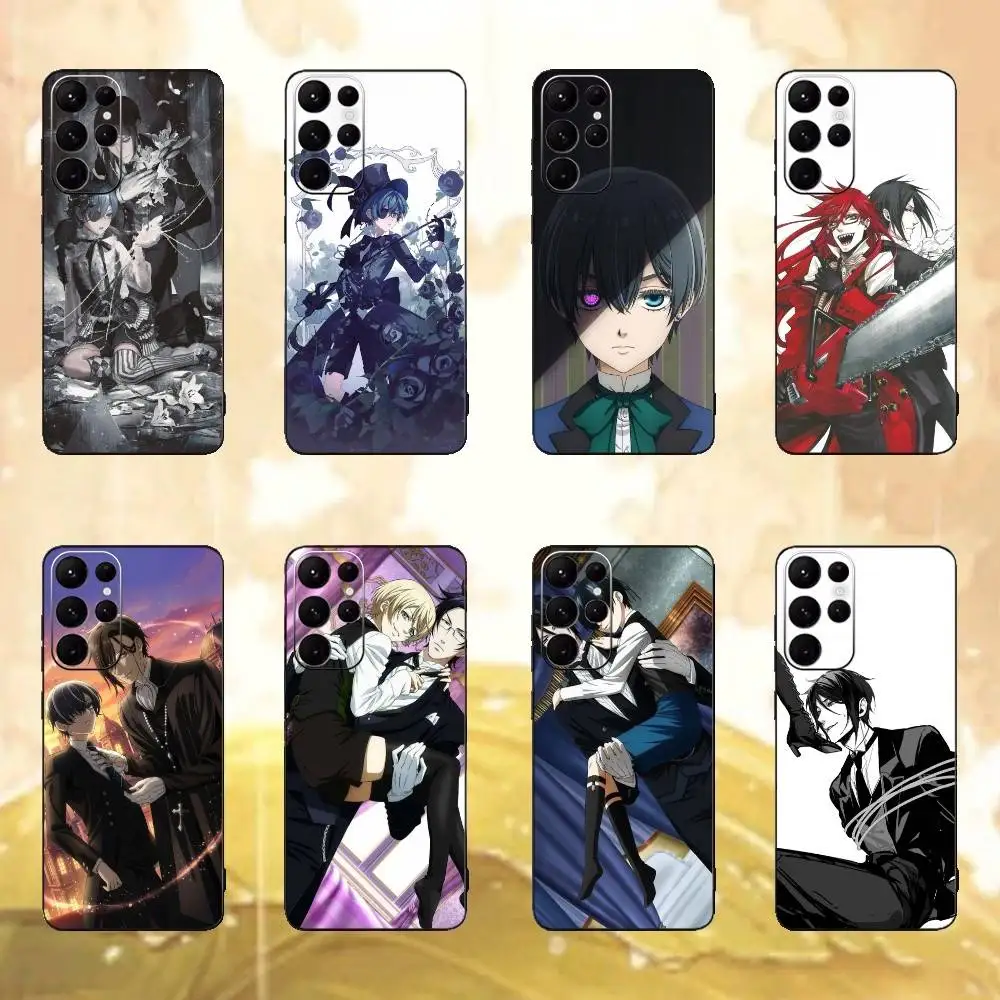 

Black B-Butler Anime Phone Case For Samsung S25,S24,S21,S22,S23,S30,Ultra,S20,Plus,Fe,Lite Black Shell