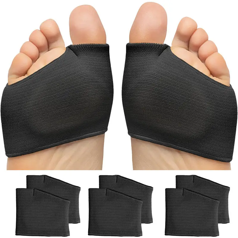 Forefoot Socks Built in Silicone Gel Metatarsal Foot Pads Toe Separator Corrector Sleeve Calluses Blisters Pain Relief Shoe PadS