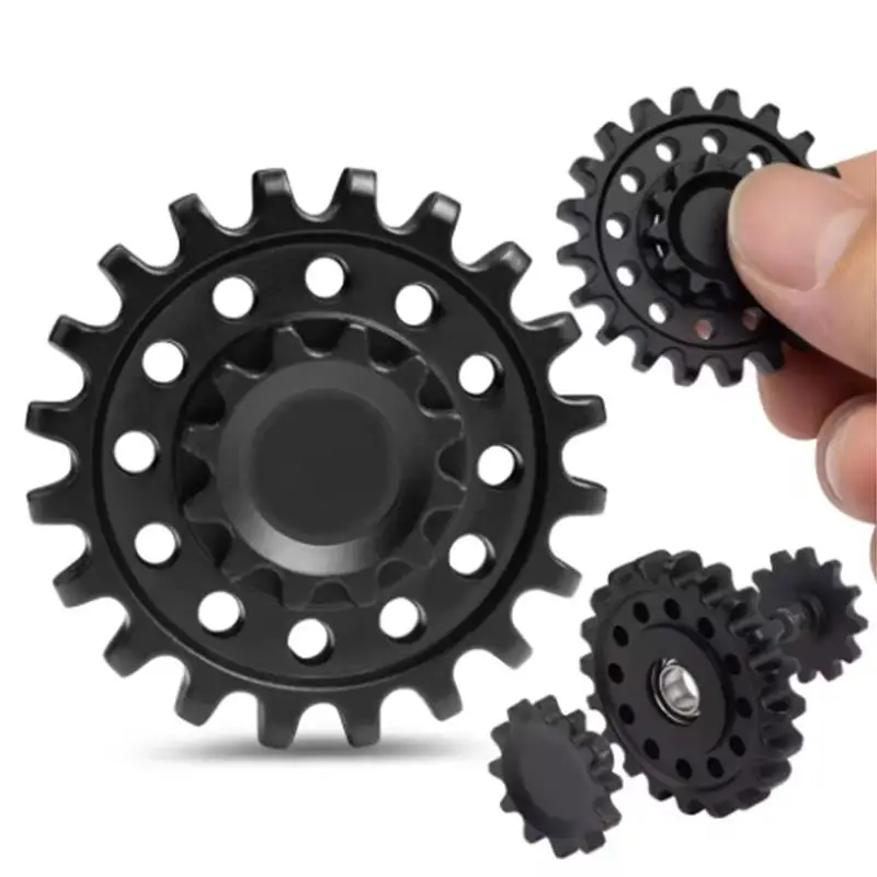 Metal Gear Fidget Spinner voor volwassenen Stress Relief Speelgoed Autisme ADHD Angst Cool Gadgets Unieke geschenken Tienerjongens