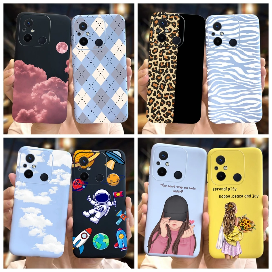 Redmi 12C Case For Xiaomi Redmi 12C 12 C Cover Fashion Leopard Girls Painted Soft TPU Phone Case For Xiaomi Redmi 11A 2023 Funda