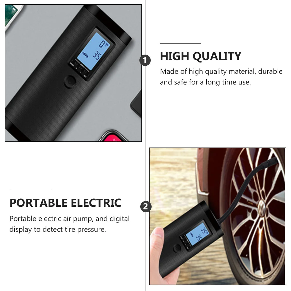 Inflator Wireless Tire Air Pump Tyre Portable Compressor Hand Plastic Handheld Mini