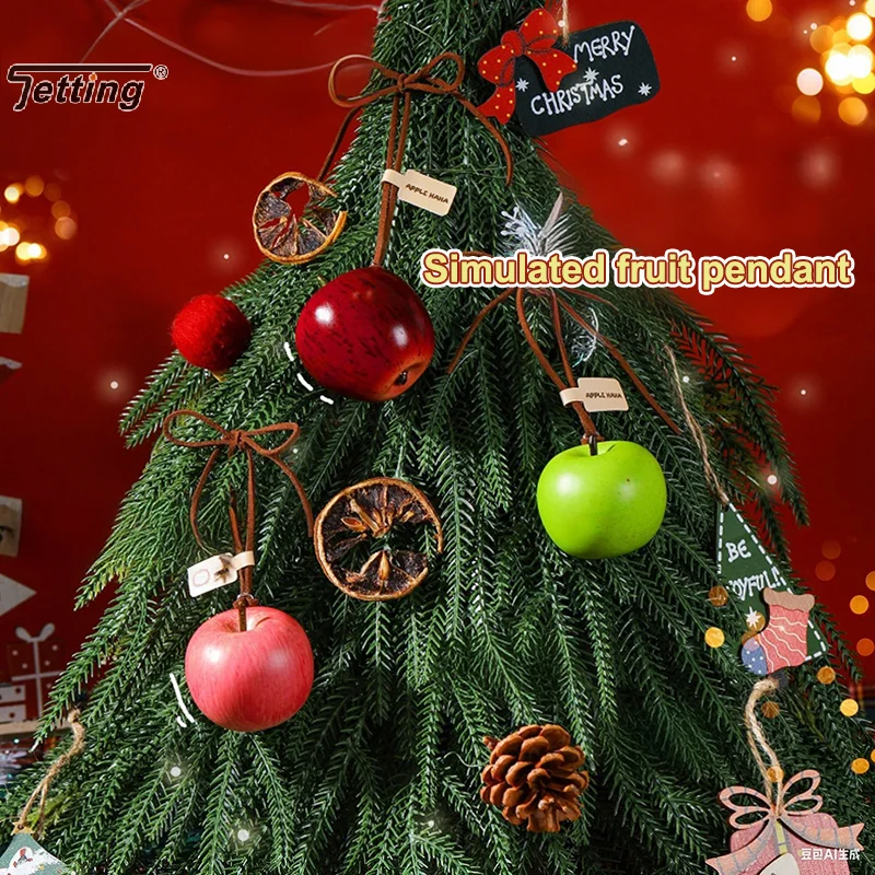 Christmas Decoration Simulation Apple Ornament Simulation Fruit Christmas Tree Pendant Accessory Small Gift
