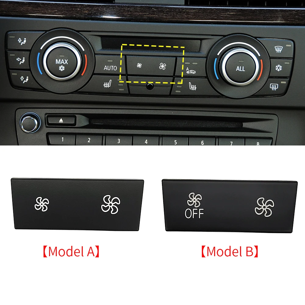 For BMW E87 E90 E92 E93 F25 Dashboard Air Conditioning AC Ventilation Control Button Auto Knob Switch Caps For BMW 1 3 Sereis X3