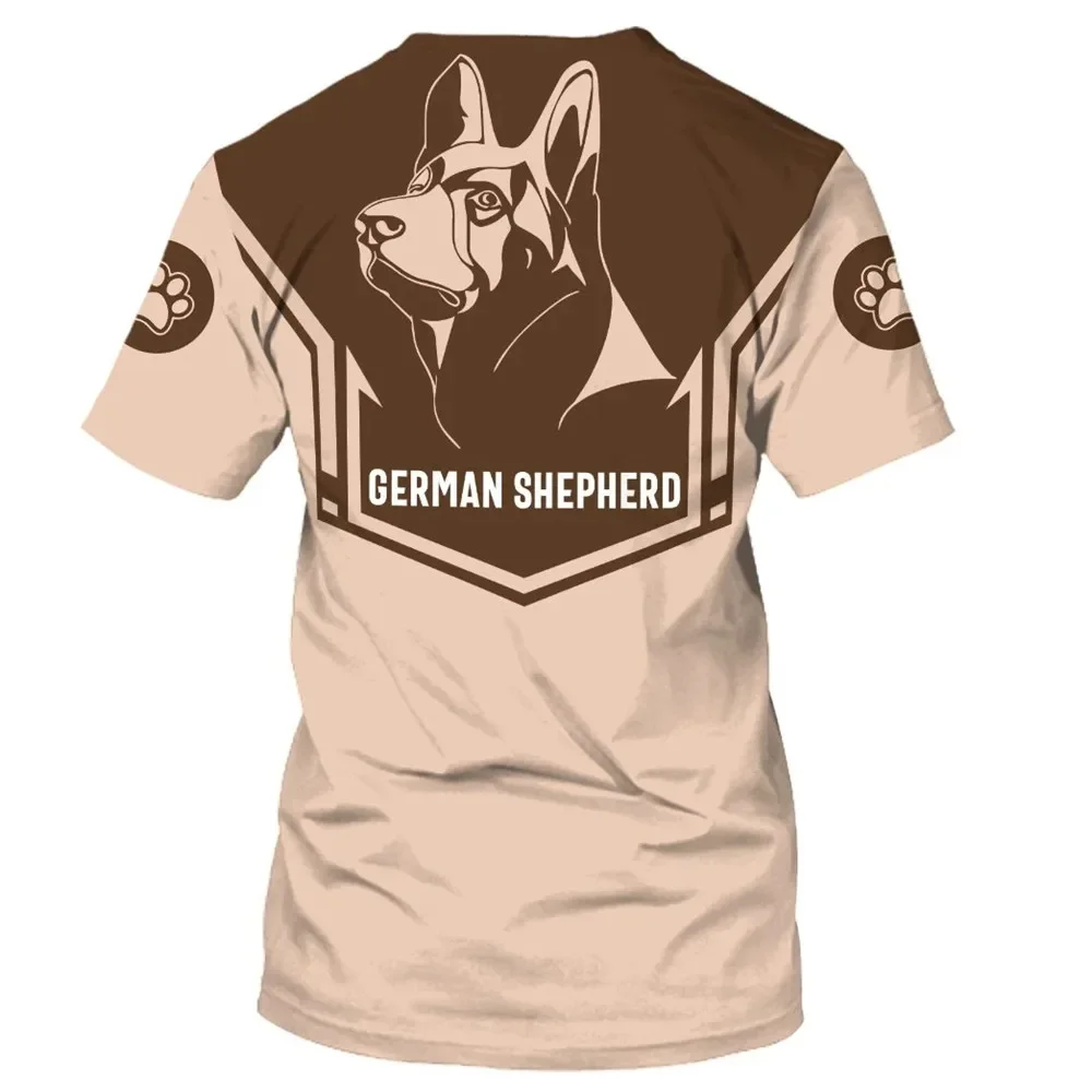 Mess With I Fight Back German Shepherd 3D Printed T Shirts Funny Dog Tee Tops shirts Unisex